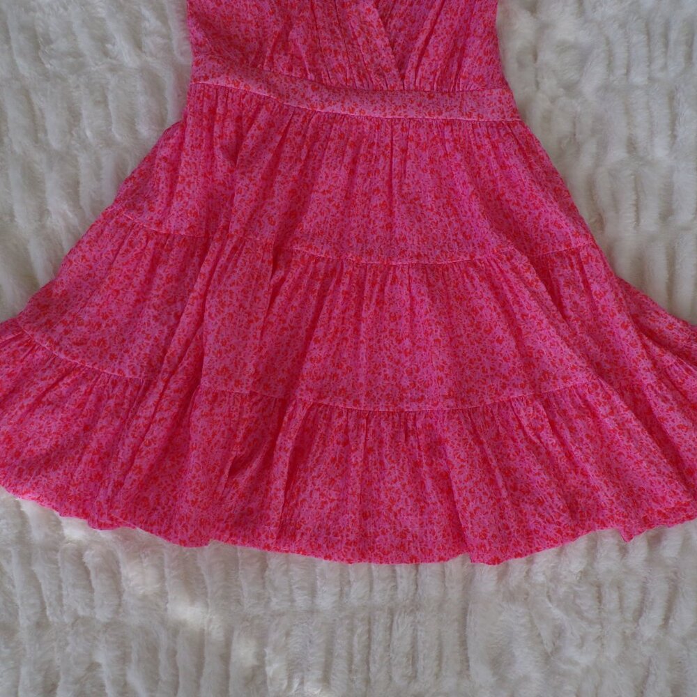 NWT Cinq à Sept A-Line mini Dress Orange  V-Neck feminine 6 - Picture 3 of 9